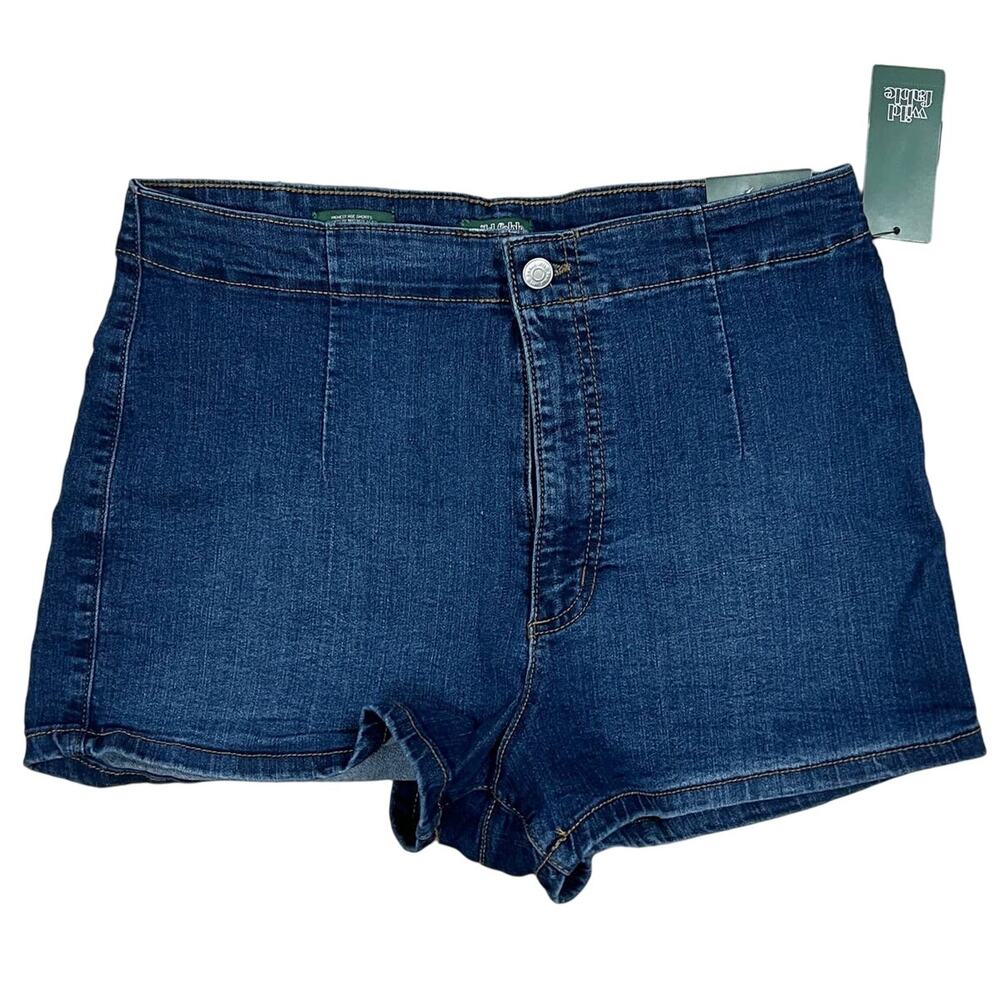 Wild Fable Women's Dark Blue Super High Rise Jean Shorts - Size 14 - NWT